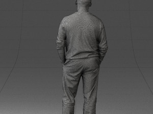 bald man sweater 0523 3D Модель