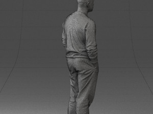 bald man sweater 0523 3D Модель