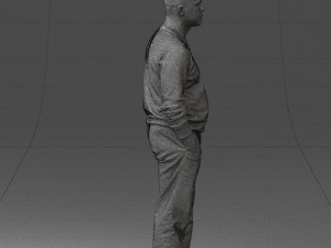 bald man sweater 0523 3D Модель