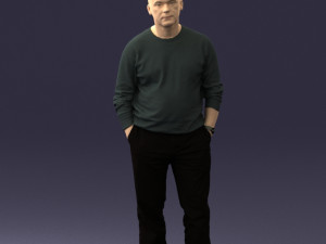 bald man sweater 0523 3d print ready Modello di stampa 3D