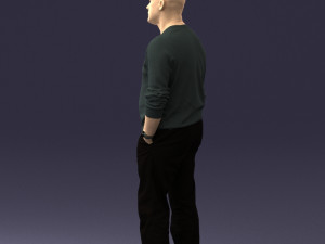 bald man sweater 0523 3d print ready 3D Принт Модель