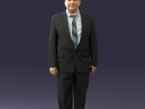 fat man in suit 0521 3D Model