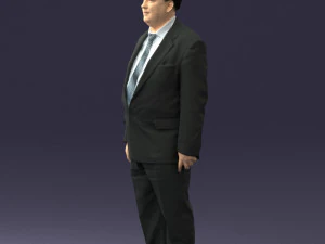 fat man in suit 0521 3D Model