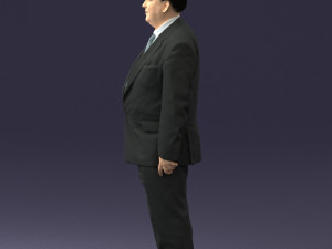 fat man in suit 0521 Modèle 3D