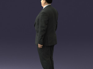 fat man in suit 0521 Modèle 3D