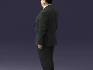 fat man in suit 0521 3D Model
