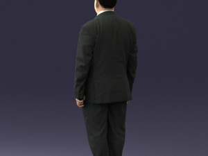 fat man in suit 0521 Modèle 3D