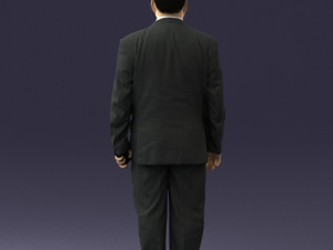 fat man in suit 0521 Modèle 3D