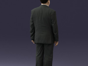 fat man in suit 0521 Modèle 3D