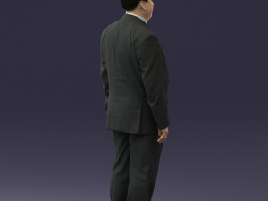 fat man in suit 0521 Modèle 3D
