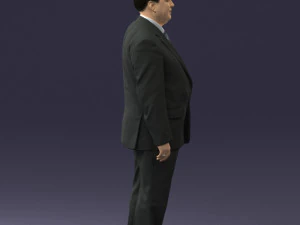 fat man in suit 0521 3D Model