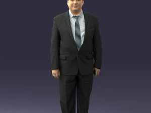 fat man in suit 0521 3D Model
