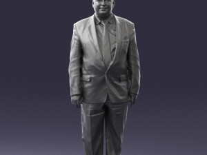 fat man in suit 0521 Modèle 3D