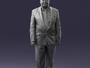 fat man in suit 0521 3D Model