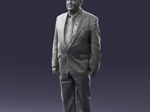 fat man in suit 0521 Modèle 3D