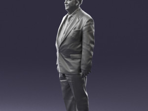 fat man in suit 0521 Modèle 3D
