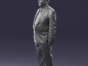fat man in suit 0521 3D Model