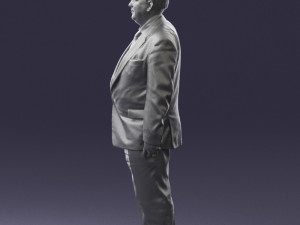 fat man in suit 0521 Modèle 3D