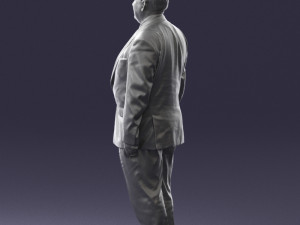 fat man in suit 0521 Modèle 3D