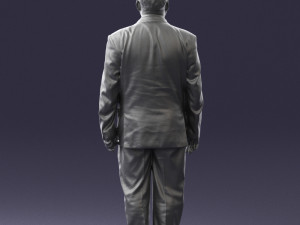 fat man in suit 0521 Modèle 3D