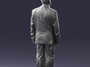 fat man in suit 0521 Modèle 3D