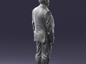 fat man in suit 0521 Modèle 3D