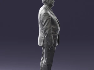 fat man in suit 0521 3D Model