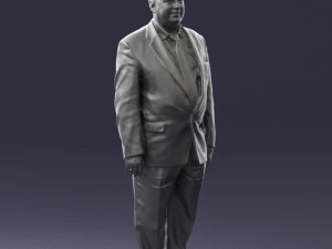 fat man in suit 0521 3D Model