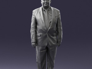 fat man in suit 0521 Modèle 3D