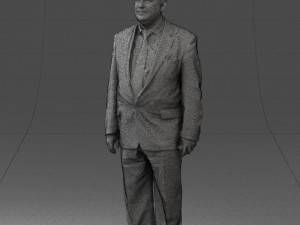 fat man in suit 0521 Modèle 3D