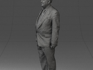 fat man in suit 0521 Modèle 3D