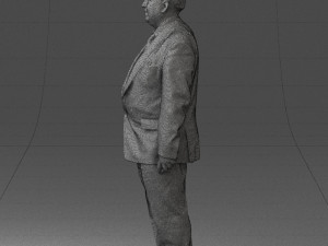 fat man in suit 0521 Modèle 3D