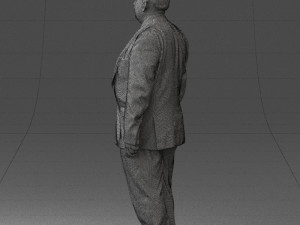 fat man in suit 0521 Modèle 3D