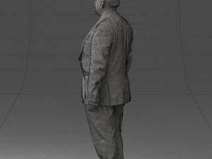 fat man in suit 0521 3D Model