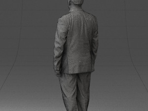 fat man in suit 0521 Modèle 3D