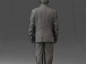 fat man in suit 0521 Modèle 3D