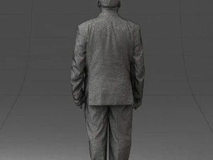 fat man in suit 0521 3D Model