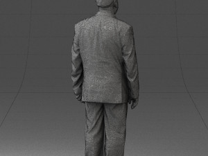 fat man in suit 0521 Modèle 3D
