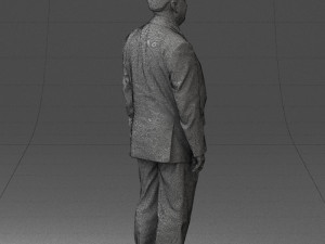 fat man in suit 0521 Modèle 3D