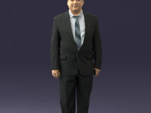 homem gordo de terno 0521 impress&atilde;o 3D pronta Modelo de Impressão 3D