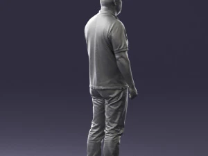 hinese man brown shirt 0520 3d print ready 3D Print Model