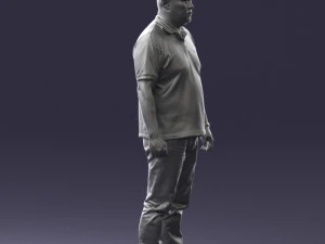 hinese man brown shirt 0520 3d print ready 3D Print Model