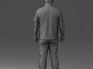 hinese man brown shirt 0520 3d print ready 3D Print Model