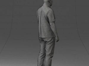 hinese man brown shirt 0520 3d print ready 3D Print Model