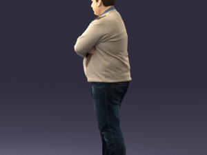 chubby man in sweater 0519 3d print ready 3D Print Model