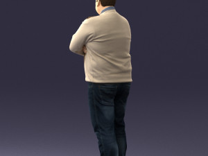 chubby man in sweater 0519 3d print ready 3D Print Model
