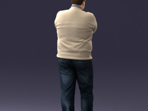 chubby man in sweater 0519 3d print ready 3D Print Model