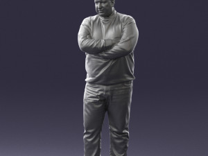 chubby man in sweater 0519 3d print ready 3D Print Model