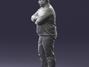 chubby man in sweater 0519 3d print ready 3D Print Model