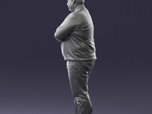 chubby man in sweater 0519 3d print ready 3D Print Model
